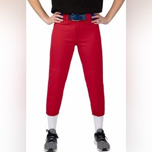 Mizuno Women's Large Red Softball Pants NEW with Tags